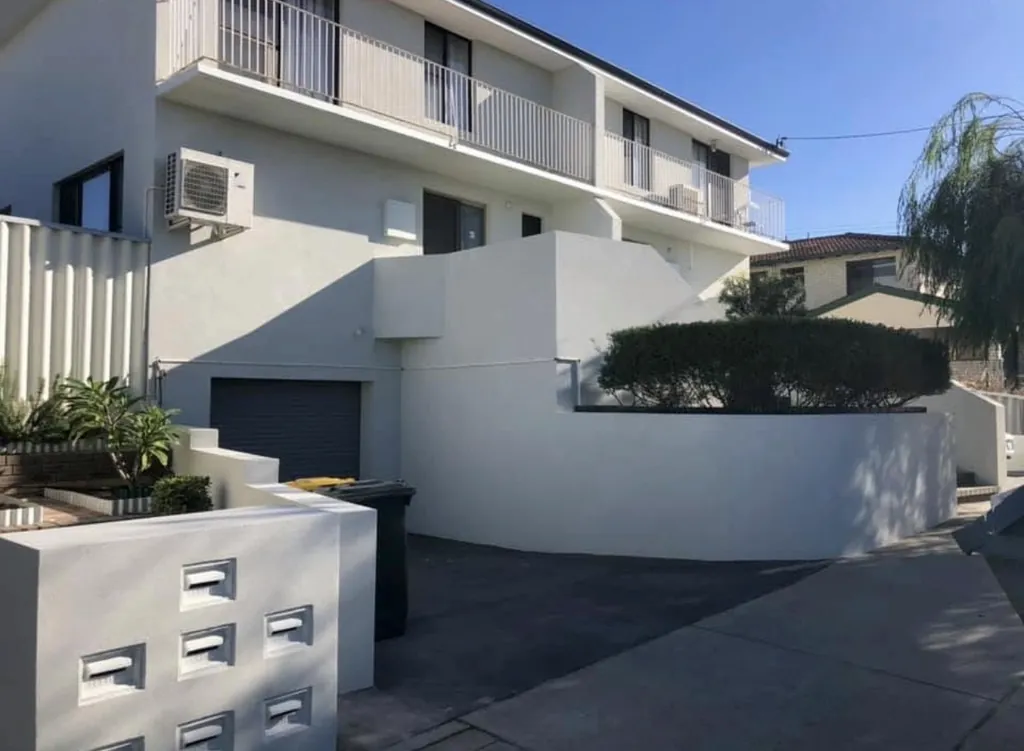Apartment frontage after rendering